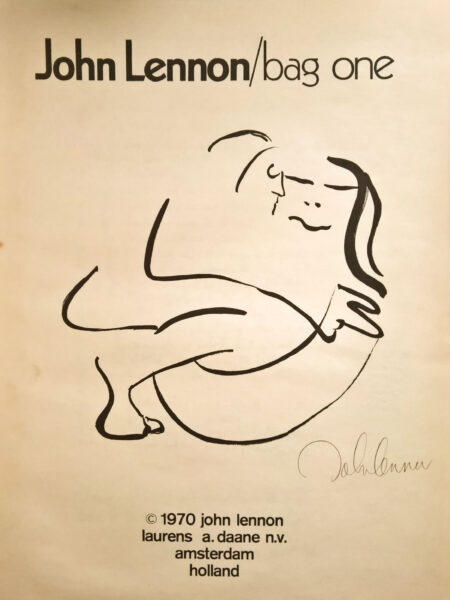 John Lennon – Bag One Cover