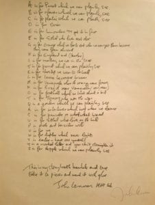 John Lennon – Poet’s Page