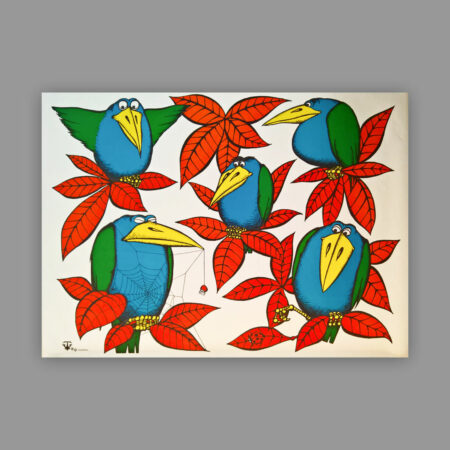 5 Blue Birds