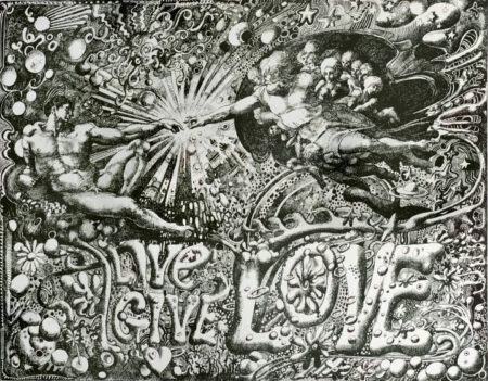 Live Give Love 1967 by Martin Sharp